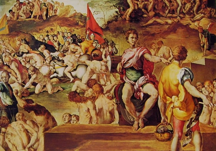 Jacopo Carrucci detto il Pontormo: Gli undicimila martiri, cm. 65 x 73, Palazzo Pitti, Firenze